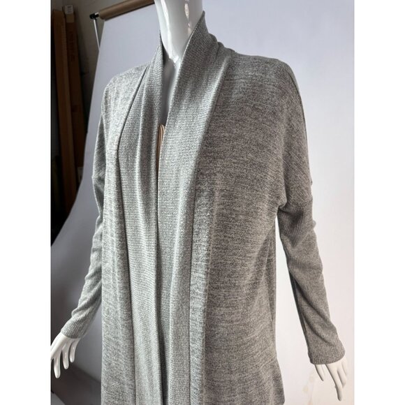 Gap Womens Heather Gray Open Front Cardigan Sweater Long Sleeve Lightweight L - Picture 9 of 16